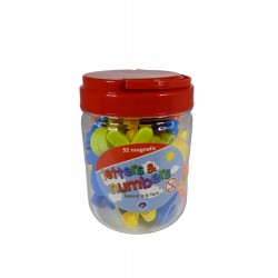 Tub Of Magnetic Letters And Numbers (52 Pieces)