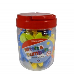 Tub Of Magnetic Letters And Numbers (52 Pieces)